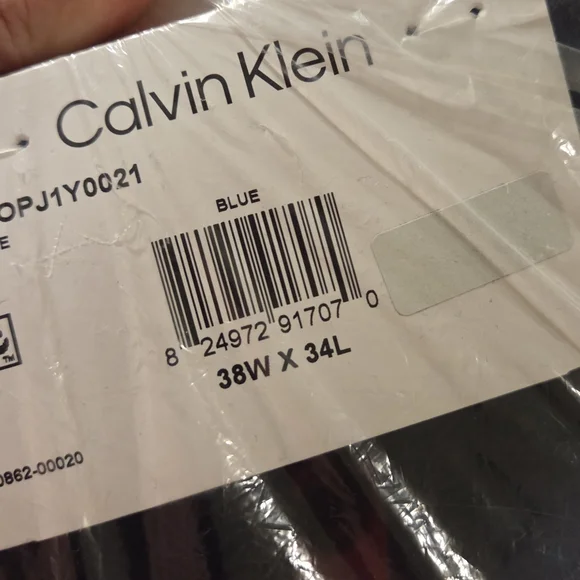 Calvin Klein Men's Slim-Fit Wool-Blend Stretch Suit Pants 38x34 - Picture 2 of 2